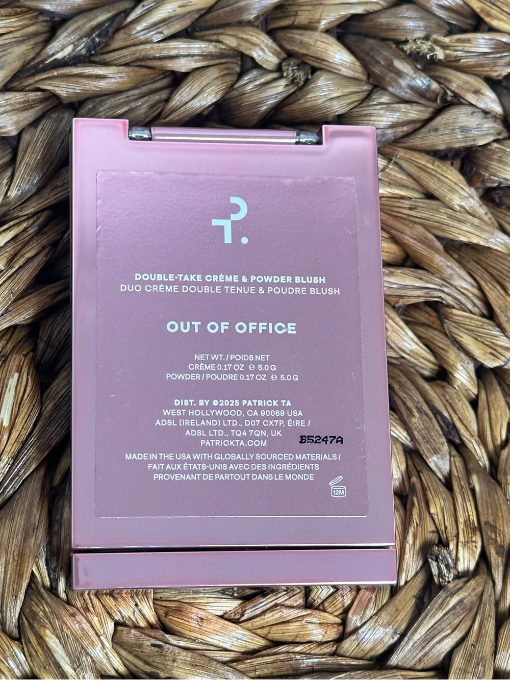 NWOB Patrick Ta Out of Office blush duo Major Headlines Double-Take Crème Powder
